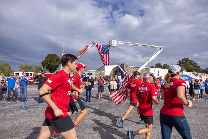 Old Glory Relay runners bring the American flag to Window World's corporate office Old Glory Relay runners bring the American flag to Window World's corporate office