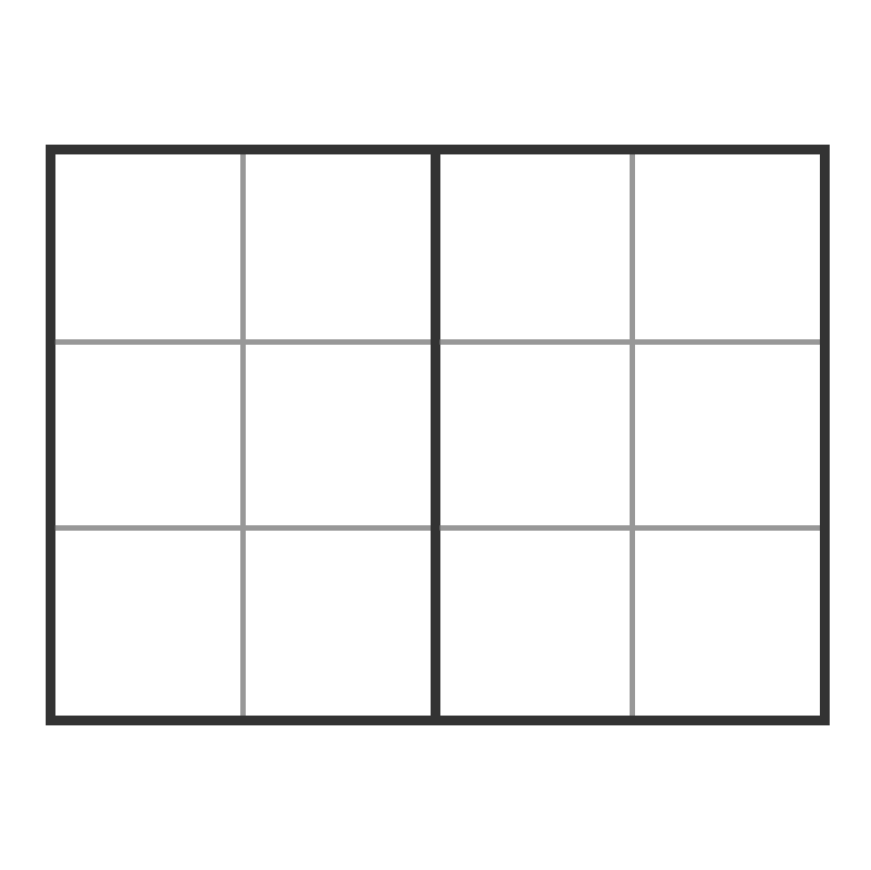 6 By 6 Sliding Window Grid