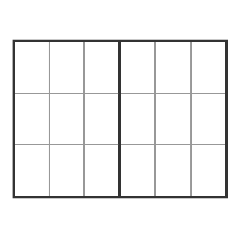9 By 9 Sliding Window Grid