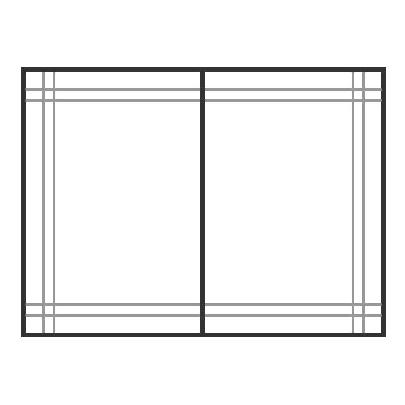 Double Perimeter Sliding Window Grid