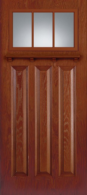 Entry Doors Woodgrain Sdls 0007 Sdl 3P Craftsman 3 L